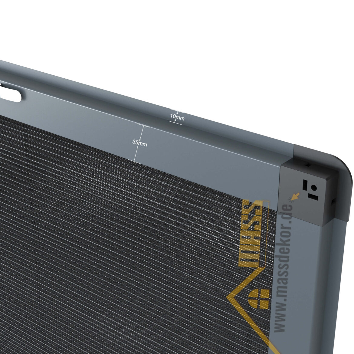 AERZETIX Sturmabdeckungen 10er Pack - Drainagedüsen Für Fensterrahmen Braun